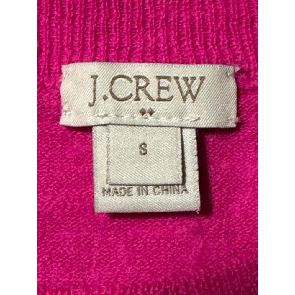 J.Crew Factory Small Pink Merino Wool Blend Sweater Long Sleeve Pullover Women s